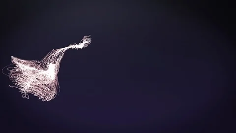 Particle abstract animation. Background light animation Vídeo Stock 120594548