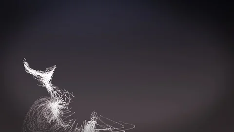 Particle abstract animation. Background light animation Stock Footage 120594602