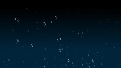 Particle Air Bubbles Rising Float Up In The Air Concept. Stock Footage 97988483