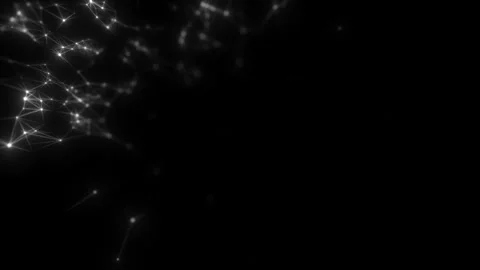 Particle analysis in the corner of the screen.Flying in a fantasy abstract Stock Footage 101488555