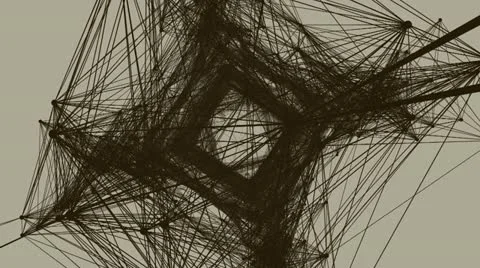 Particle and line stream Stock Footage 11025077