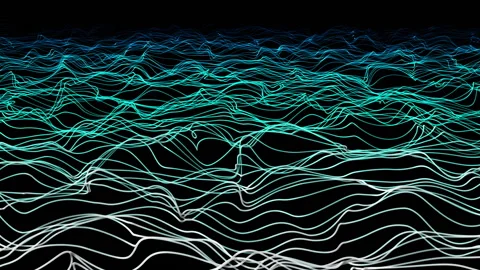Particle and Lines Abstract Glitch Stock Footage 146804598