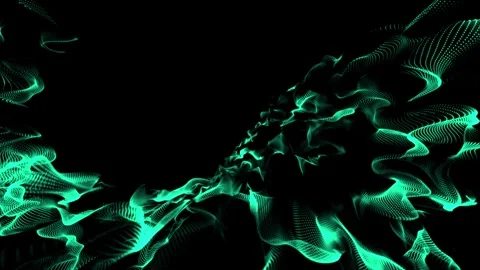 Particle Animation. Abstract Particles Motion. Flowing Particles. Light Particle Stock Footage 343906926