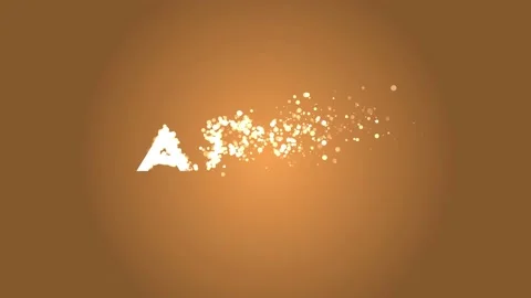 Particle Animation April Text Template Stock Footage 209269821