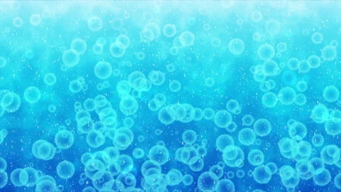 Particle animation blue Video stock 135946284