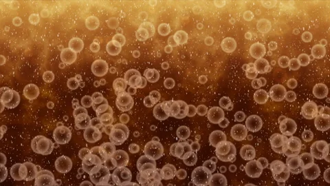 Particle animation brown Video stock 135946997