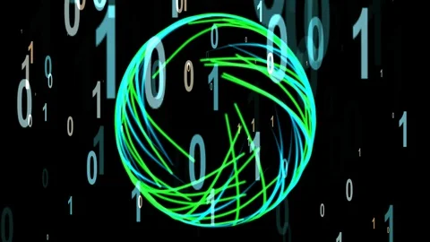 Particle Animation of Digitalization Stock Footage 104700560