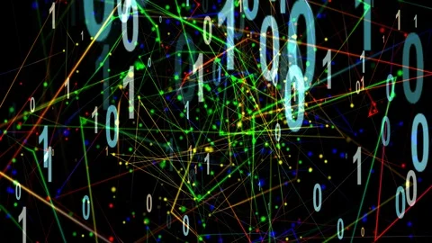 Particle Animation of Digitalization Stock Footage 104703330