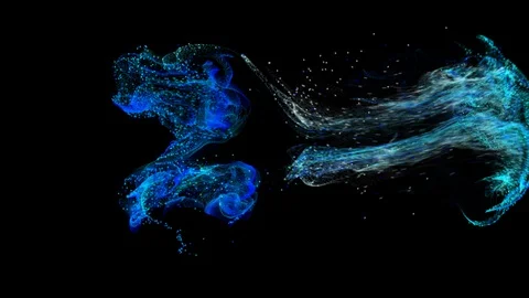 Particle Animation Explode Video stock 113256553