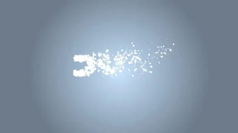 Particle Animation July Text Template Stock Footage 209269932