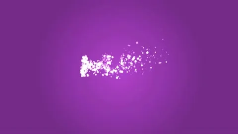 Particle Animation May Text Template Stock Footage 209269759