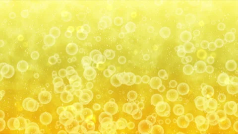 Particle animation yellow Video stock 135946934