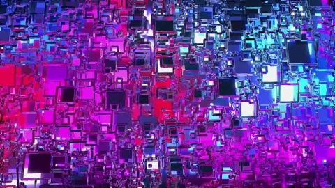 Particle Array 3d Stock Footage 197066623