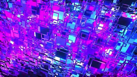 Particle Array 3d Stock Footage 197066626