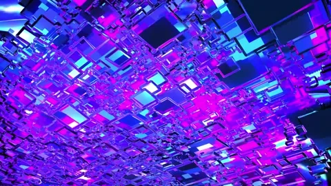 Particle Array 3d Stock Footage 197066627