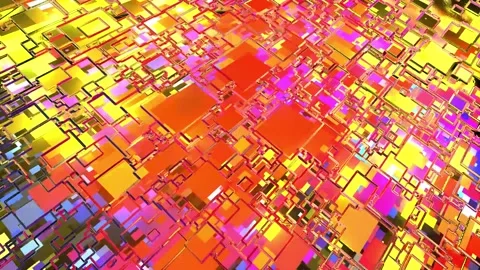 Particle Array 3d Stock Footage 197066633