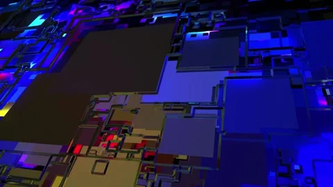 Particle Array 3d Stock Footage 197066635