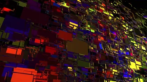 Particle Array 3d Stock Footage 197066636