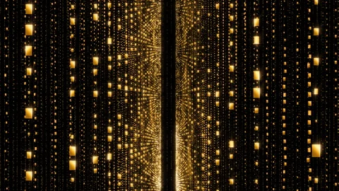 Particle back golden quad Stock Footage 247267275