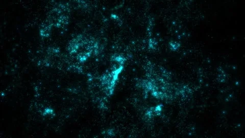 Particle background. Animation of abstract particle movement. Stock Footage 308105889