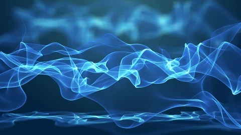 Particle background digital waves. Stock Footage 88565896