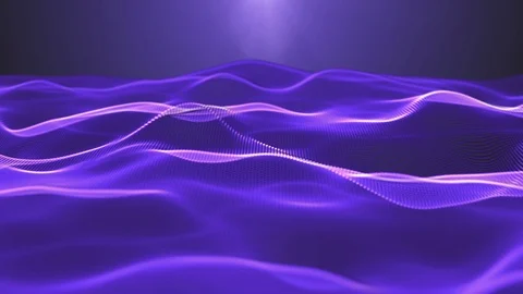 Particle background digital waves. Video stock 88588459