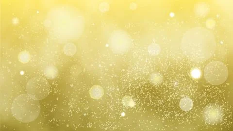 Particle background gold Stock Illustration