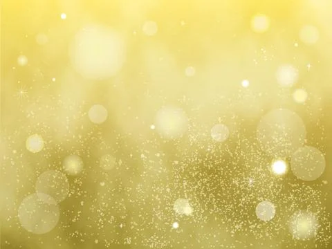 Particle background gold Stock Illustration