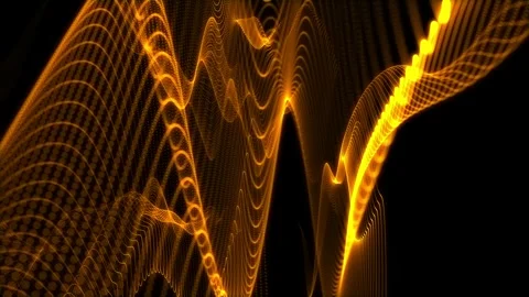 Particle background of microworld or space with bokeh and light effects Stock Footage 337758790