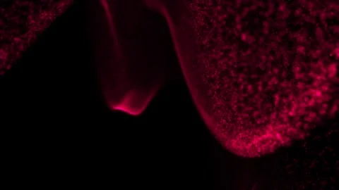 Particle background of microworld or space with bokeh and light effects Stock Footage 337759047