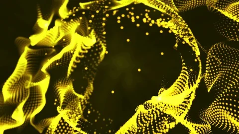 Particle background movement waves. Video stock 88325464