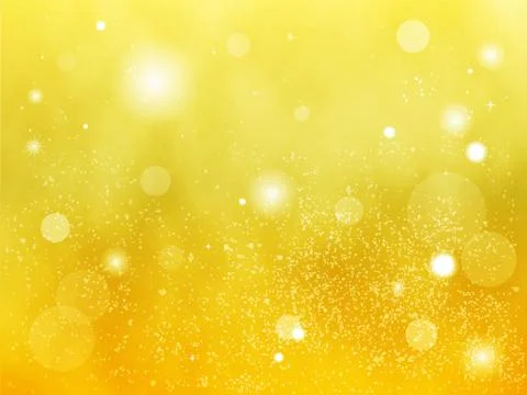 Particle background yellow Stock Illustration