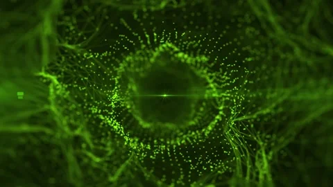 Particle Backgrounds Green Motion Graphic Design Plexus Abstract Stock Footage 229476725