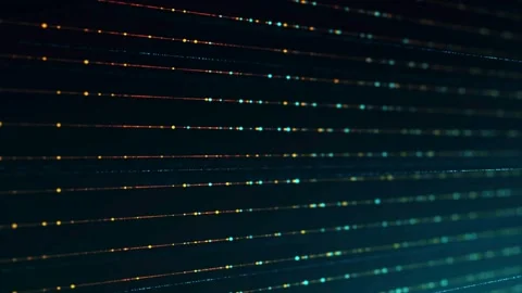 Particle beam stream, digital data flow. Dynamic pattern with power rays and Stock Footage 334022210