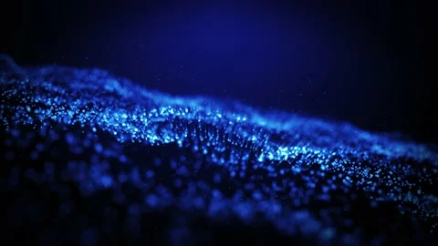 Particle BG Blue Video stock 145761794