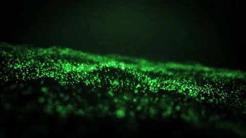 Particle BG Green Stock Footage 145761975