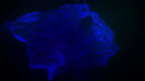 Particle Blast Blue Abstract Background Stock Footage 201141067