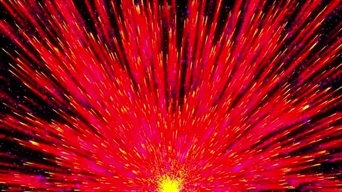 Particle Brust Animation On Outer Space. Particle Blast and astronomy concept Stock Footage 332884960