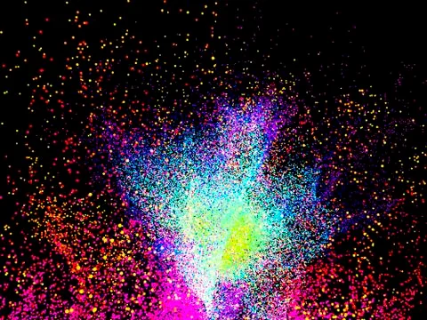 Particle burst, artwork イラスト素材