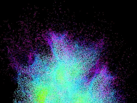 Particle burst, artwork 库存插图