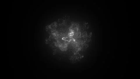 Particle Burst. White Particle Explosion. Particle Blast. Particles Bomb Stock Footage 285590137