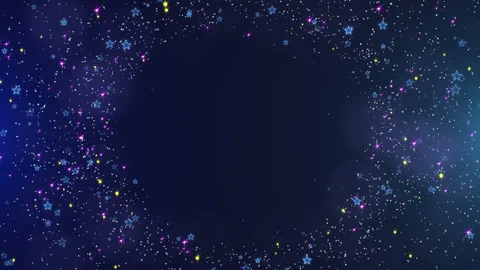 Particle Circle Frame Stock Footage 212216166