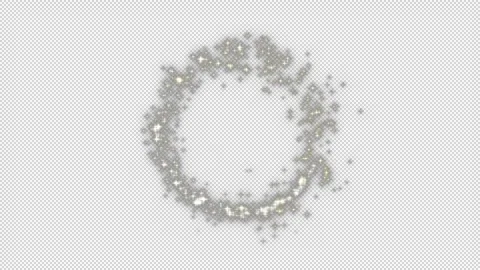 Particle Circle Loop Magic Sparkle Stock Footage 323281086
