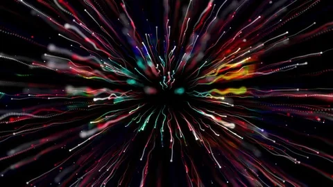 Particle Collision No Distortion Red Stockbeeldmateriaal 71844588