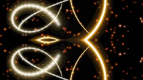 Particle Core Simulation with High Temperature Energy Flow and Wave Motion Vídeo Stock 335191056