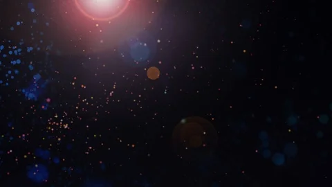 Particle cosmos black background Stock Footage 96407150