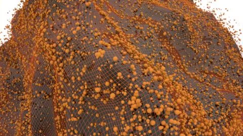 Particle Cube Stock Illustration