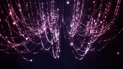 Particle Deco Lights Background Stock Footage 52529092