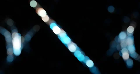 Particle in defocus. abstract background.Neural network of glowing dots. Stock Footage 170000618