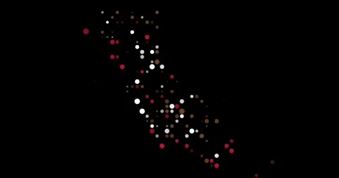 Particle Drop Animation California State Shape Stock Footage 320964324